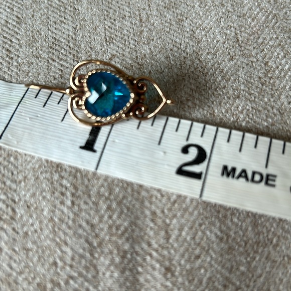 Sajen bronze blue stone earrings - Picture 5 of 5